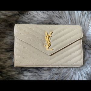 Ysl monogram chain wallet